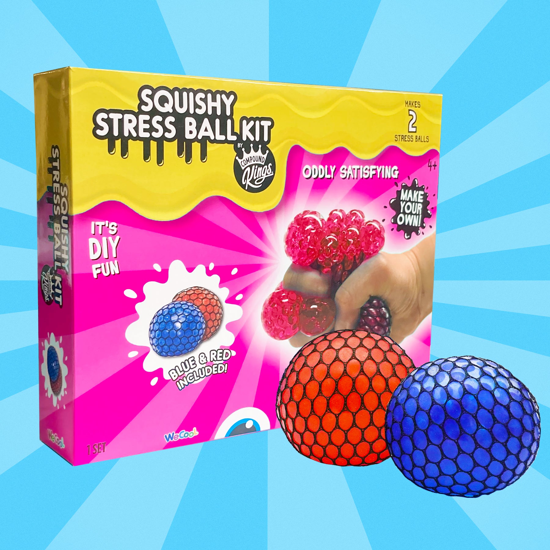 COMPOUND KINGS Squishy Slime Stress Ball Kit DIY Slime Stress Ball COMPOUND KINGS Squishy Slime Stress Ball Kit DIY Slime Stress Ball