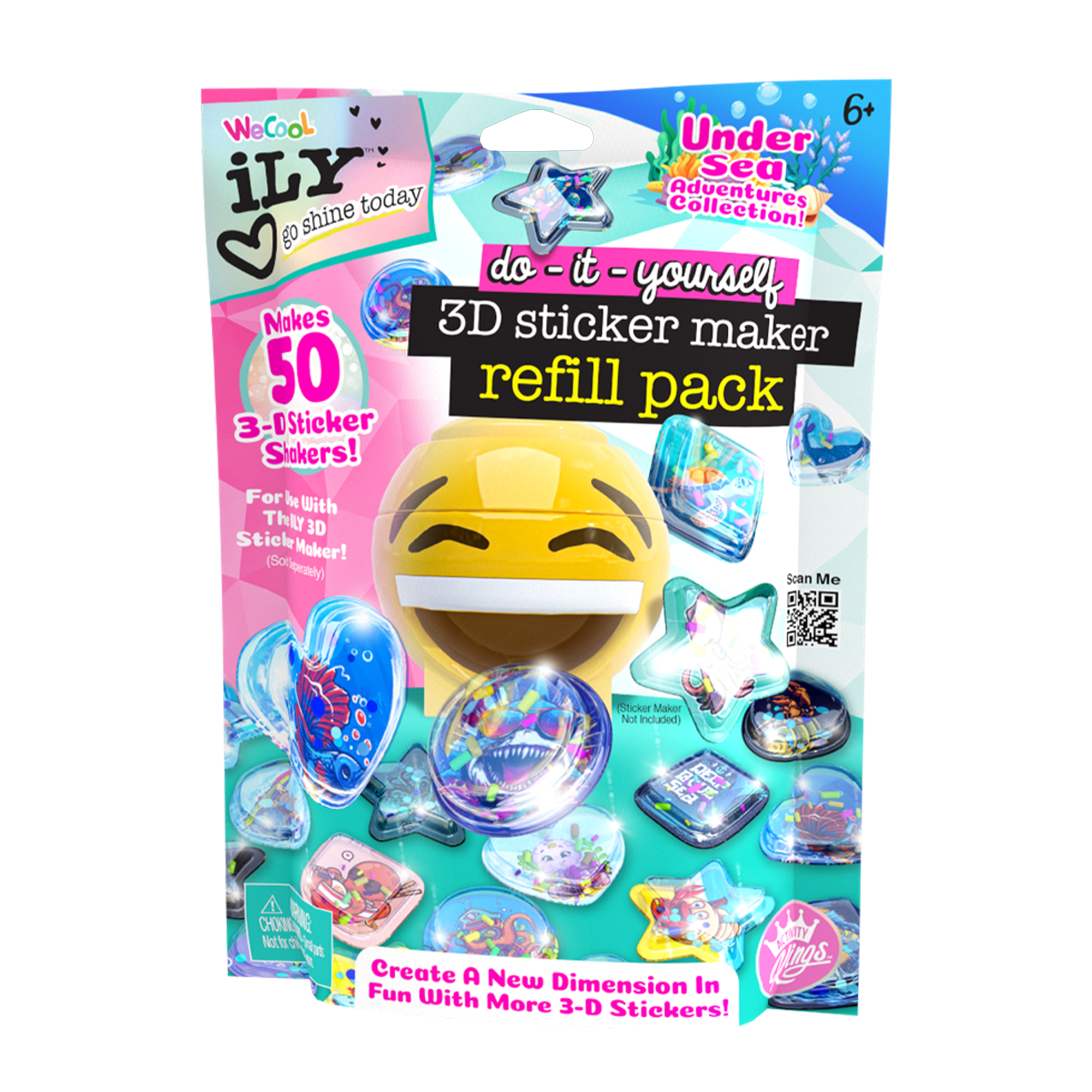 3D Sticker Maker Refills- Undersea Adventure – WeCool Toys