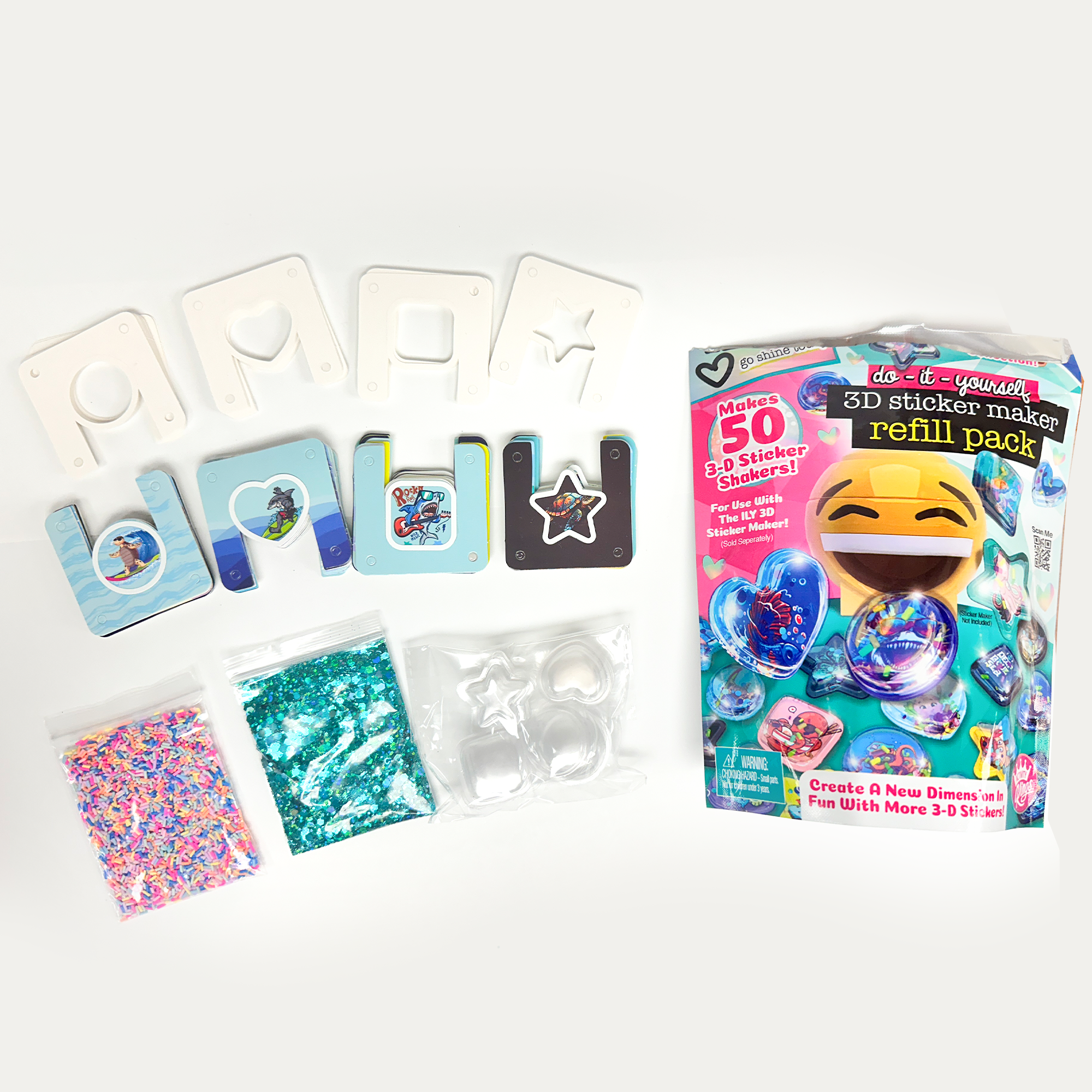 3D Sticker Maker Refills- Safari Party – WeCool Toys