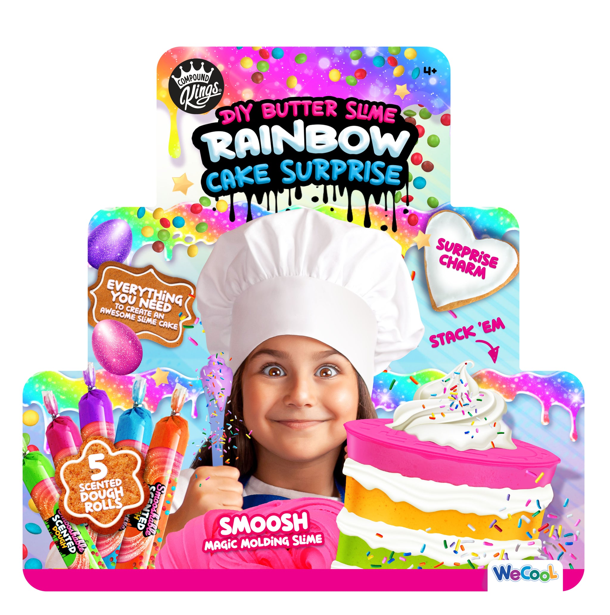 COMPOUND KINGS DIY Butter Slime Rainbow Cake Surprise – WeCool Toys